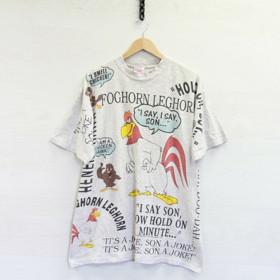 Vintage 1995 Foghorn Leghorn All Over Print Novel