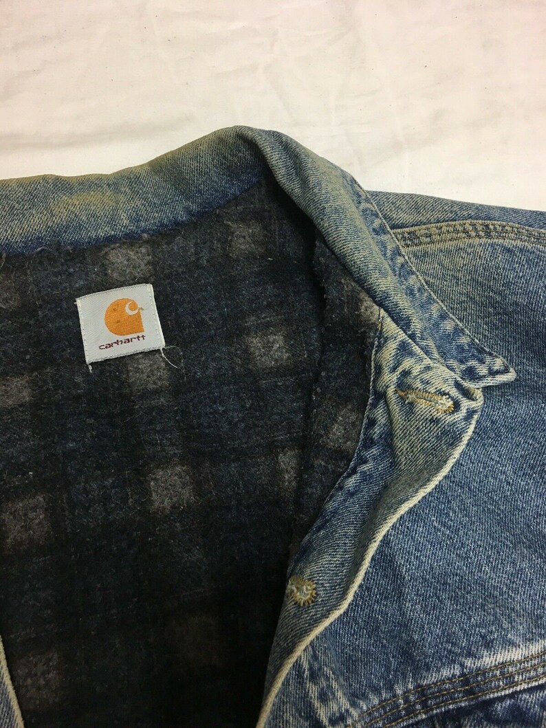 carhartt jean jacket blanket lined