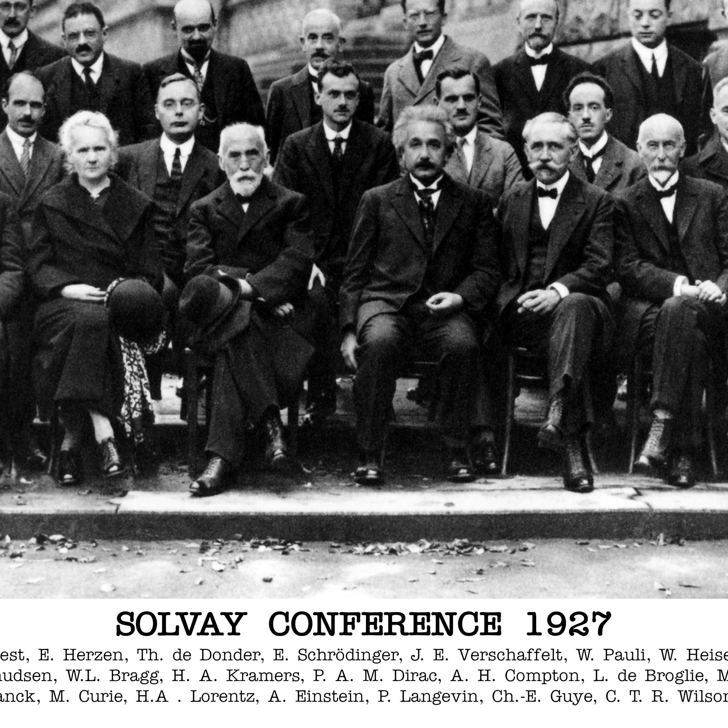 Solvay Conference 1927 Poster With Names Einstein Curie | Etsy