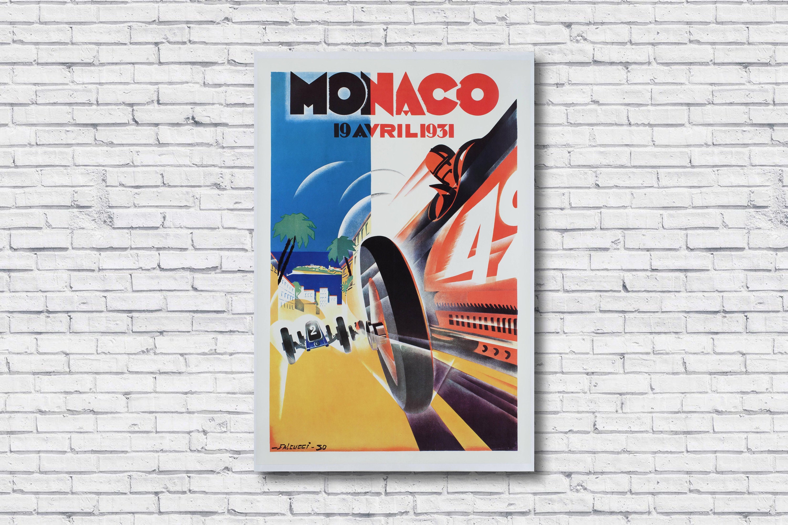 アート・デザイン・音楽 MONACO 19 AVRIL 1931 Monaco 1931 - Etsy