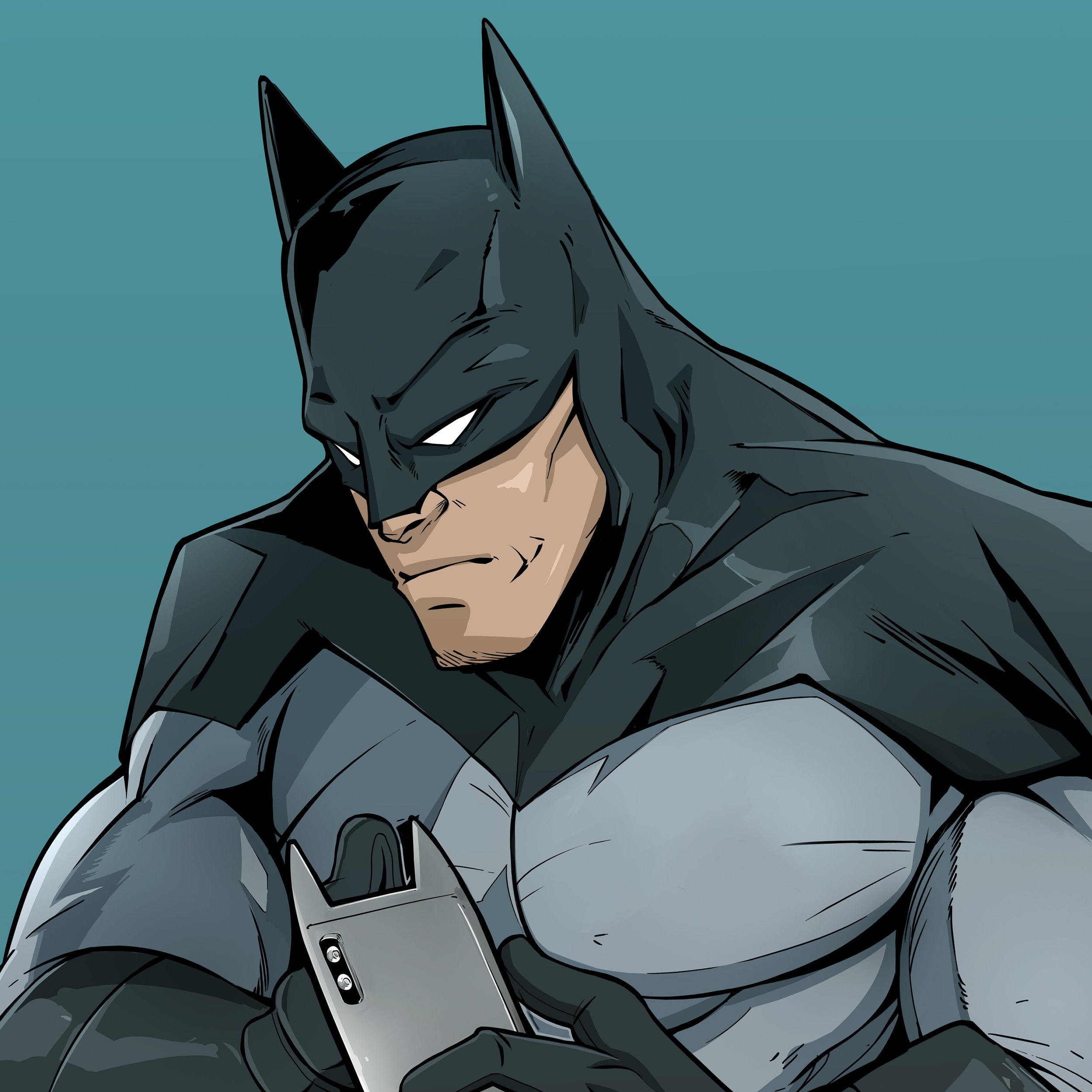 batman toilet print