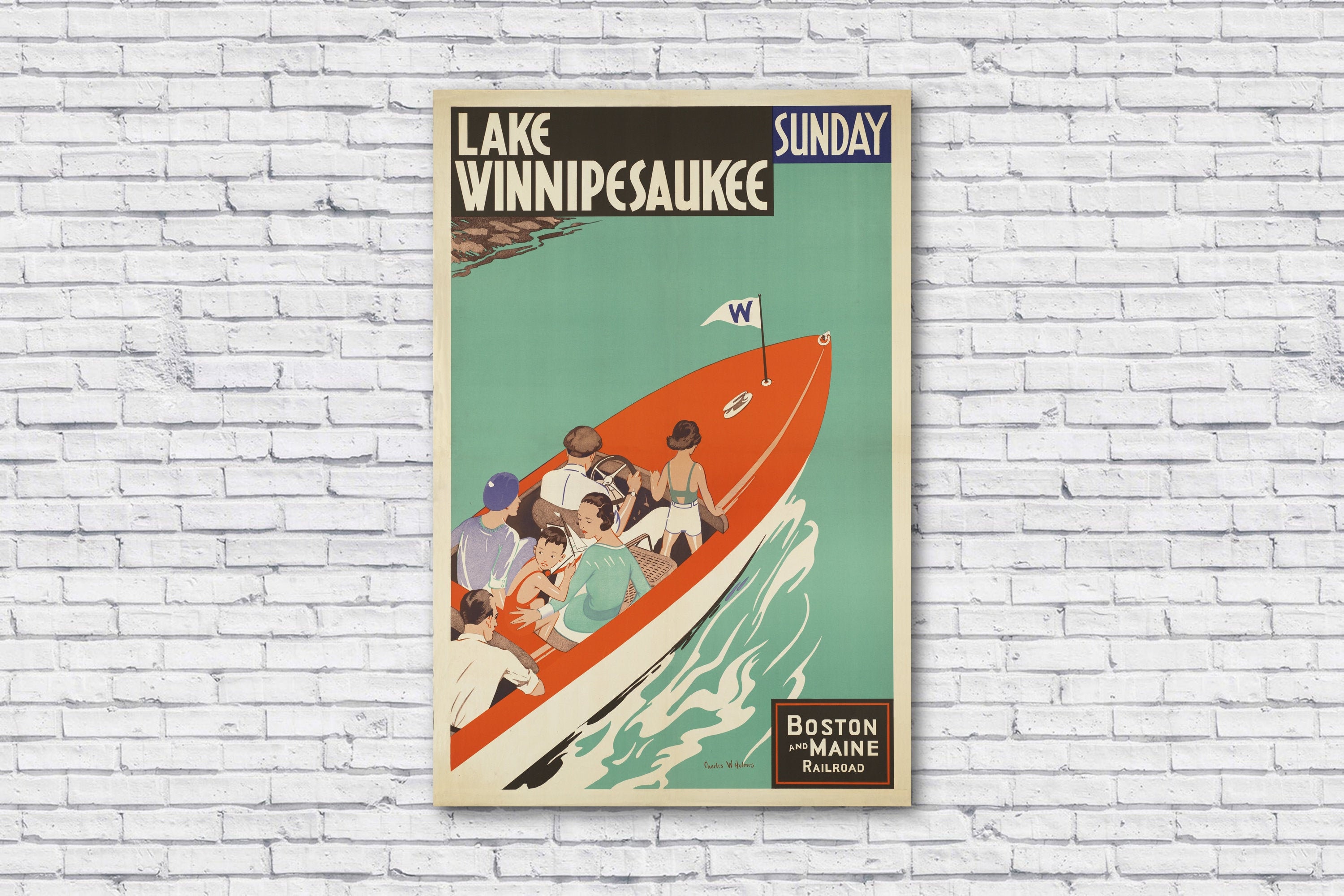 24x36 1950s Australia The Great Barrier Reef Vintage Style Travel Poster