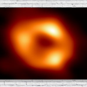 Milky Way Black Hole Sagittarius A Poster Print, NASA Outer Space Photo Picture Wall Art Decor Science Educational Kids Bedroom Home House