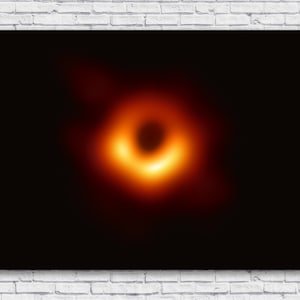 First Black Hole Picture, M87 Messier 87, Black Hole Poster, Black Hole Image, Picture of Black Hole, Wall Art Wall Decal Vinyl Decal Canvas