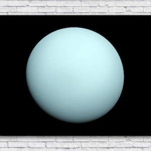 BIG Poster of Uranus, NASA Uranus Poster, Uranus Planet Poster, Wall Art Decor, Canvas, Vinyl Wall Decal, Photo Picture Print Rolled Canvas