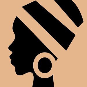 Black Woman Print, African American Art, Instant Download