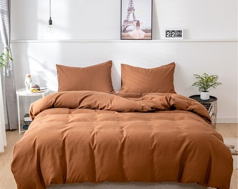 Brown Duvet Cover Etsy