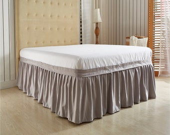 Gray Bed Skirt Etsy