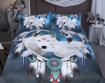 Wolf Bedding Etsy