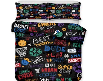 Basketball Duvet Etsy