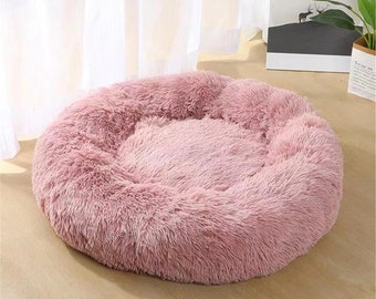 blush pink dog bed