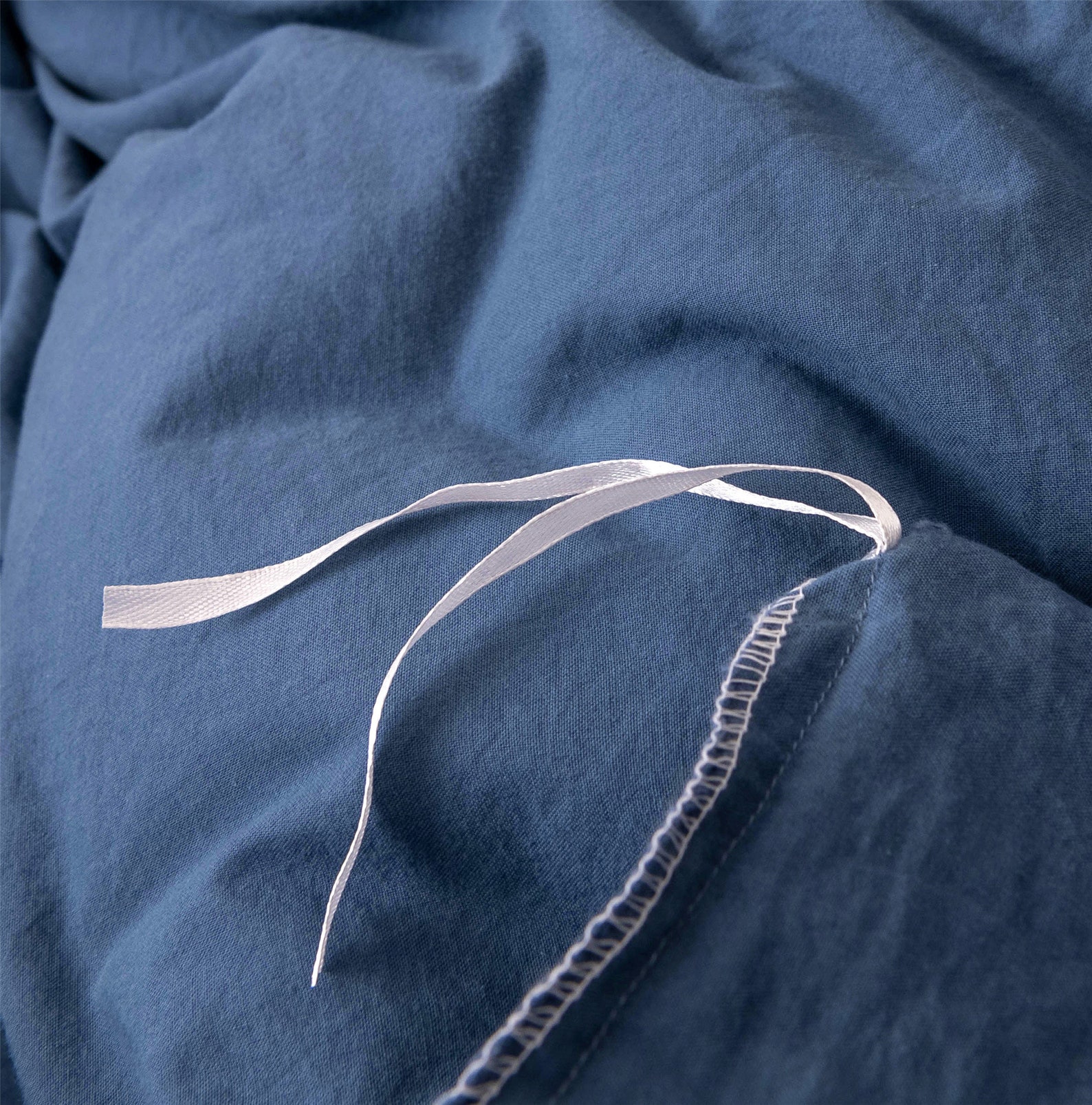 Navy Blue Cotton Duvet Cover Bordered Pure Blue Comfortable - Etsy
