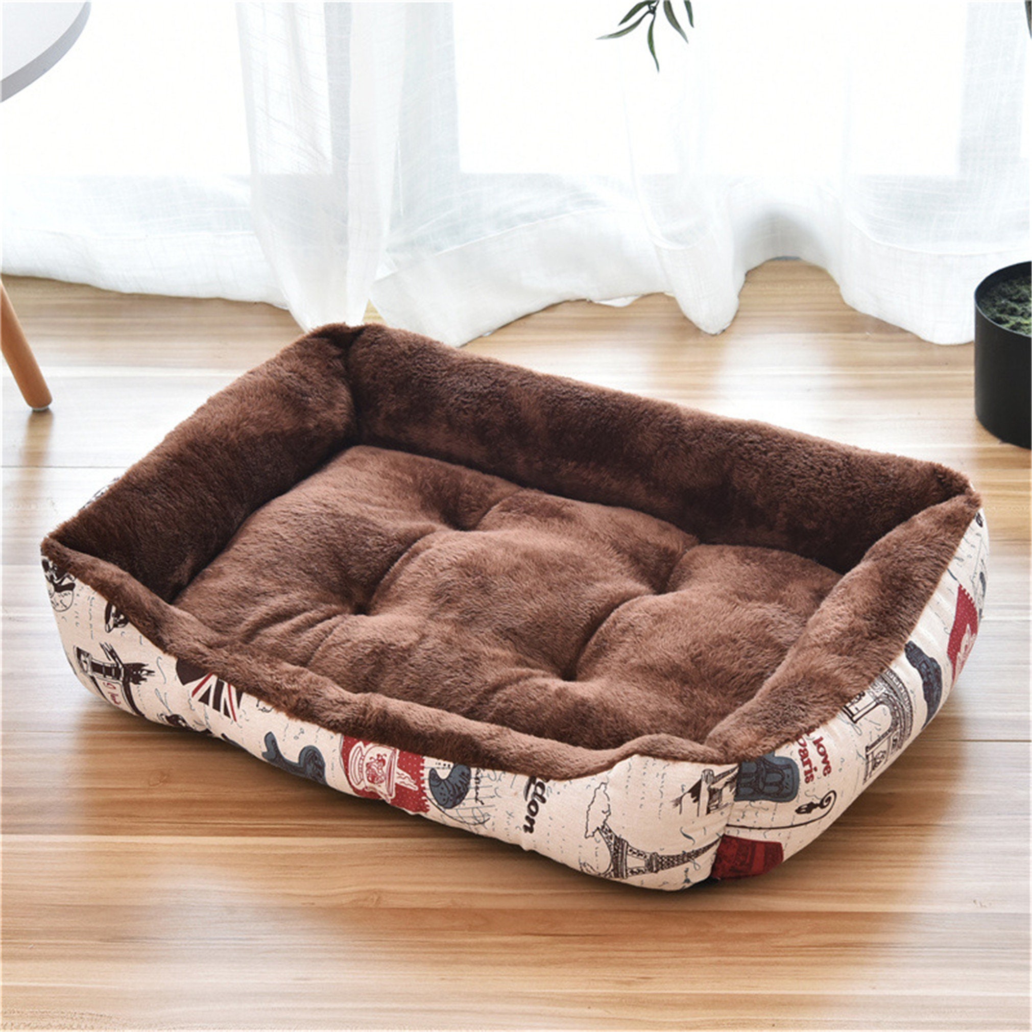 Gray Pet Mattress Large Dog Bed Winter Warm Pet Bed Soft Etsy UK