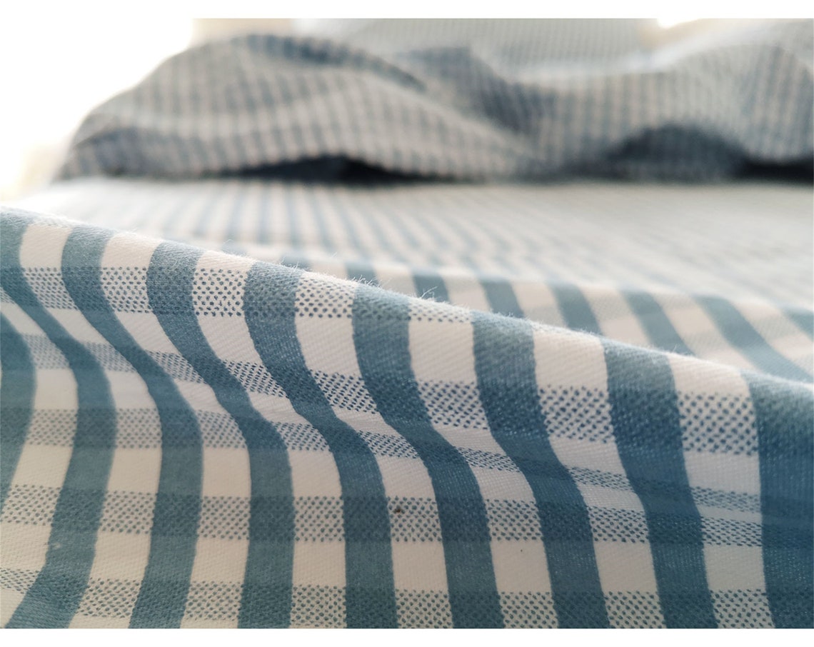 Classic Blue Gingham Duvet Cover Blue Lattice Duvet Covers Etsy