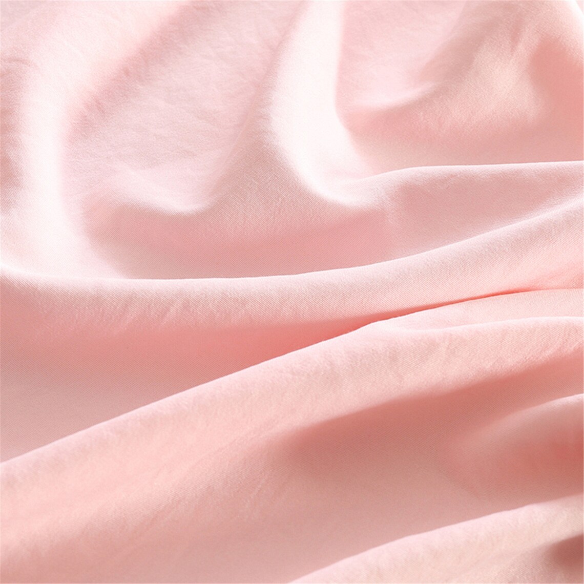 Minimalist Duvet Cover Light Pink Duvet Cover Set Pure Pink Etsy