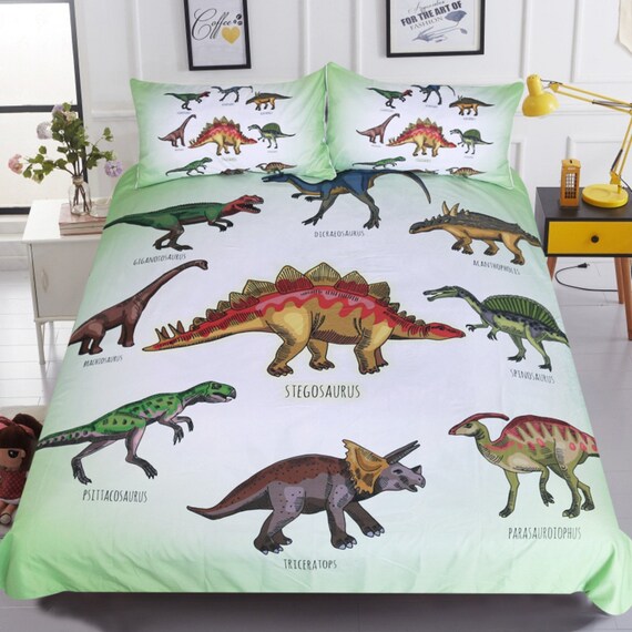 kids dinosaur quilt cover