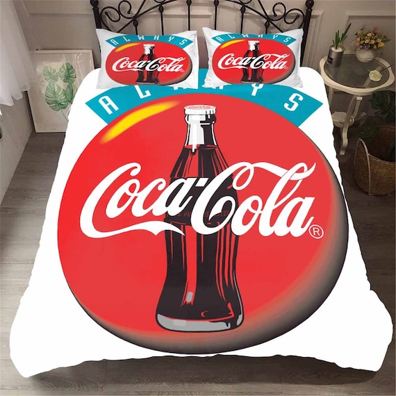 Coca Cola Duvet Cover Red Personality Graffiti Comforter Cover Etsy