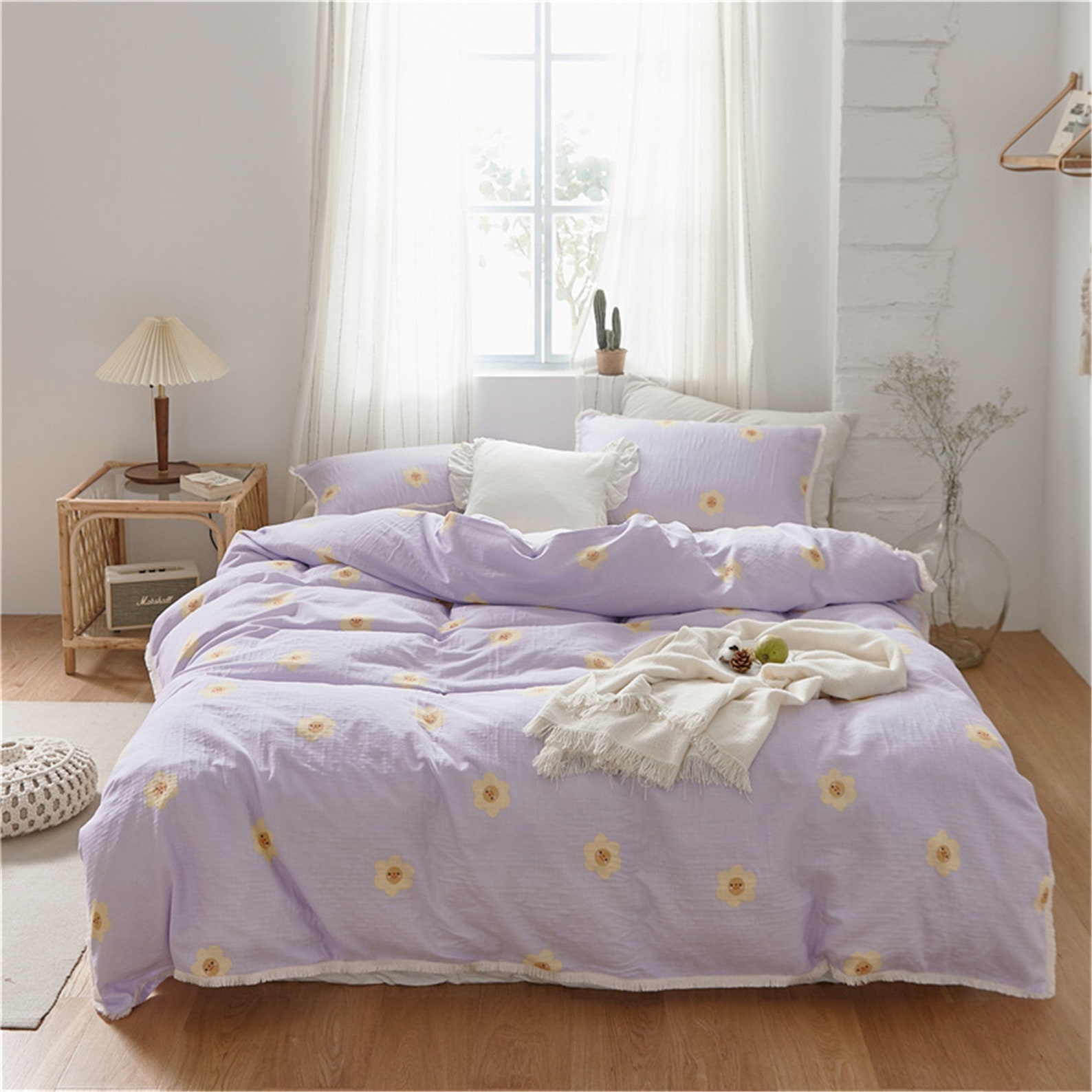 Beautiful Lavender Winter Bedding Sets Soft Breathable Duvet Etsy