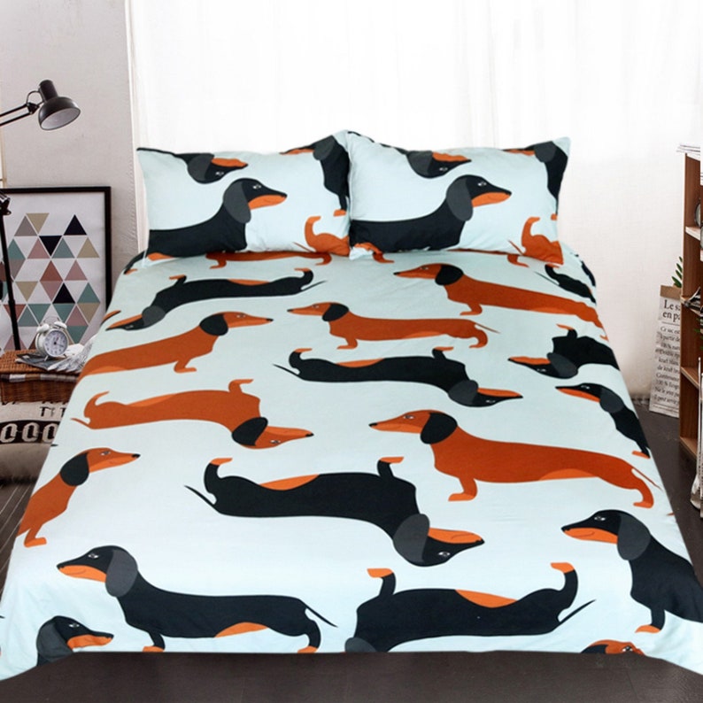Kids Sausage dog Bedding Sets 3D High Quality Duvet Cover Etsy