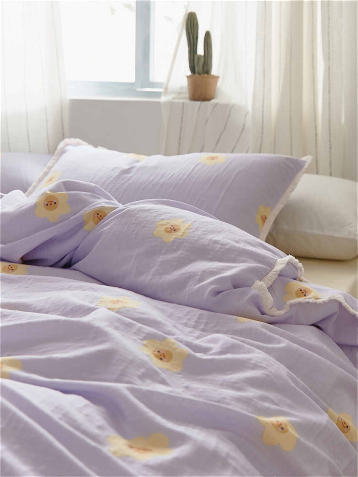 Beautiful Lavender Winter Bedding Sets Soft Breathable Duvet Etsy