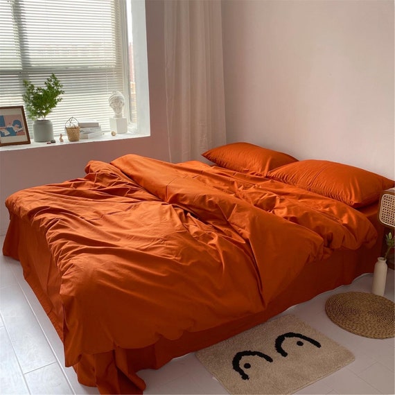 Burnt Orange Bedding Sets Bright, Soft Twin Bedding Sets