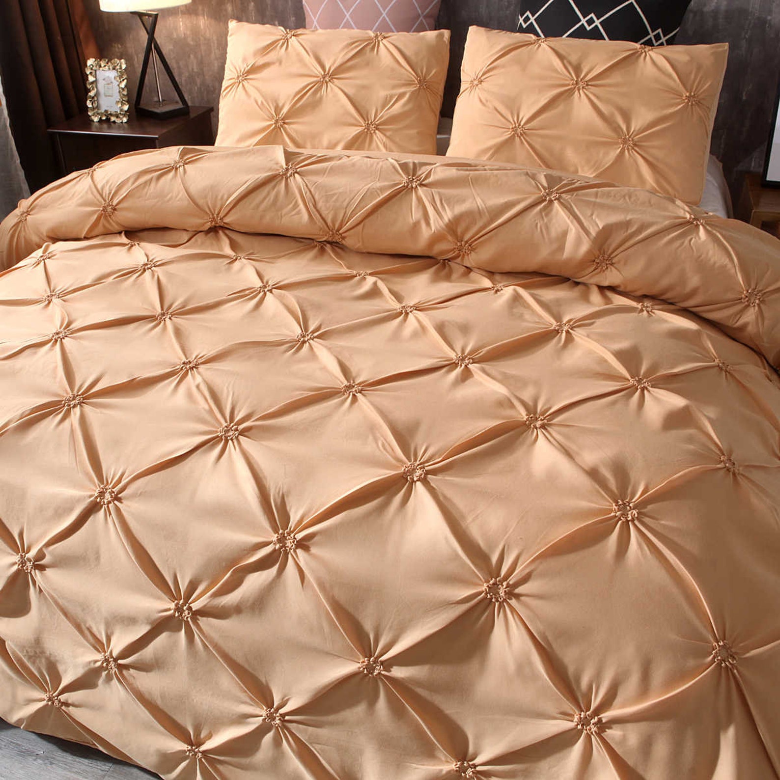 Gold Duvet Cover Comfortable Fold Technology Design Quilt - Etsy