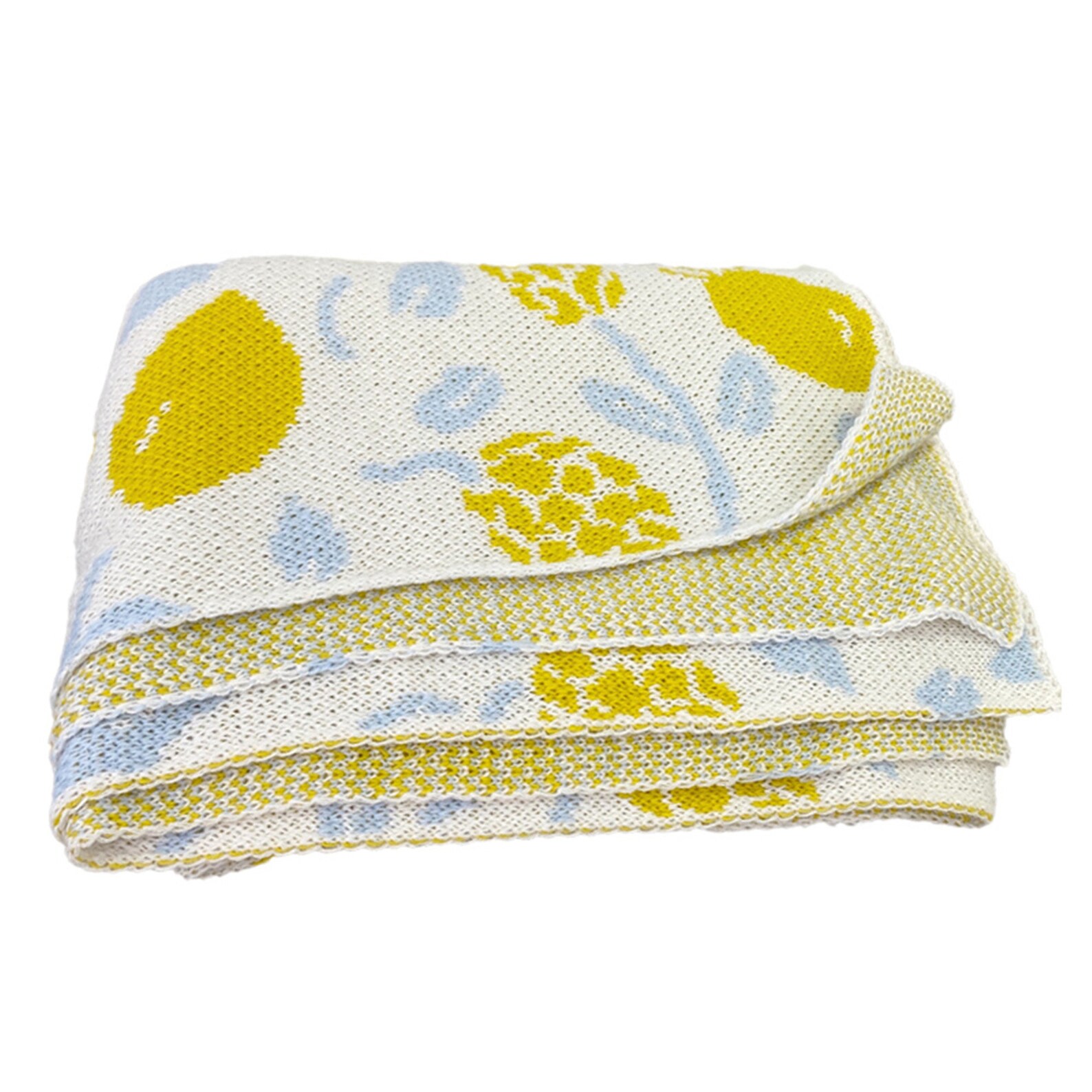 Fresh Yellow Lemon Pattern Throw Blankets Lemon Sofa Sleeping Etsy
