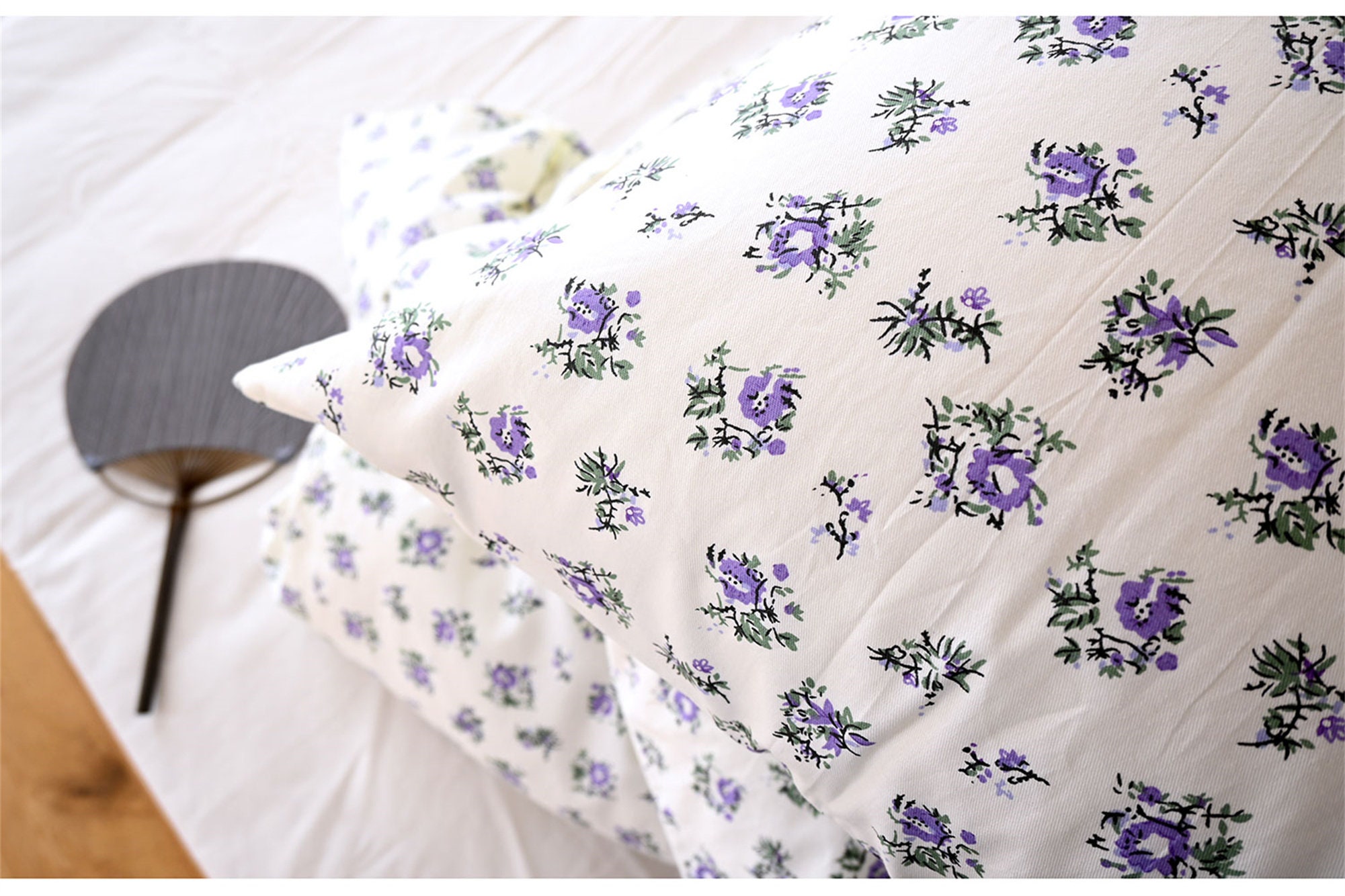 Violet Duvet Cover Purple Flowers Duvet Covers Floral 100 Etsy