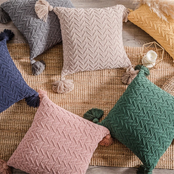 Knit Pillow Cover Etsy