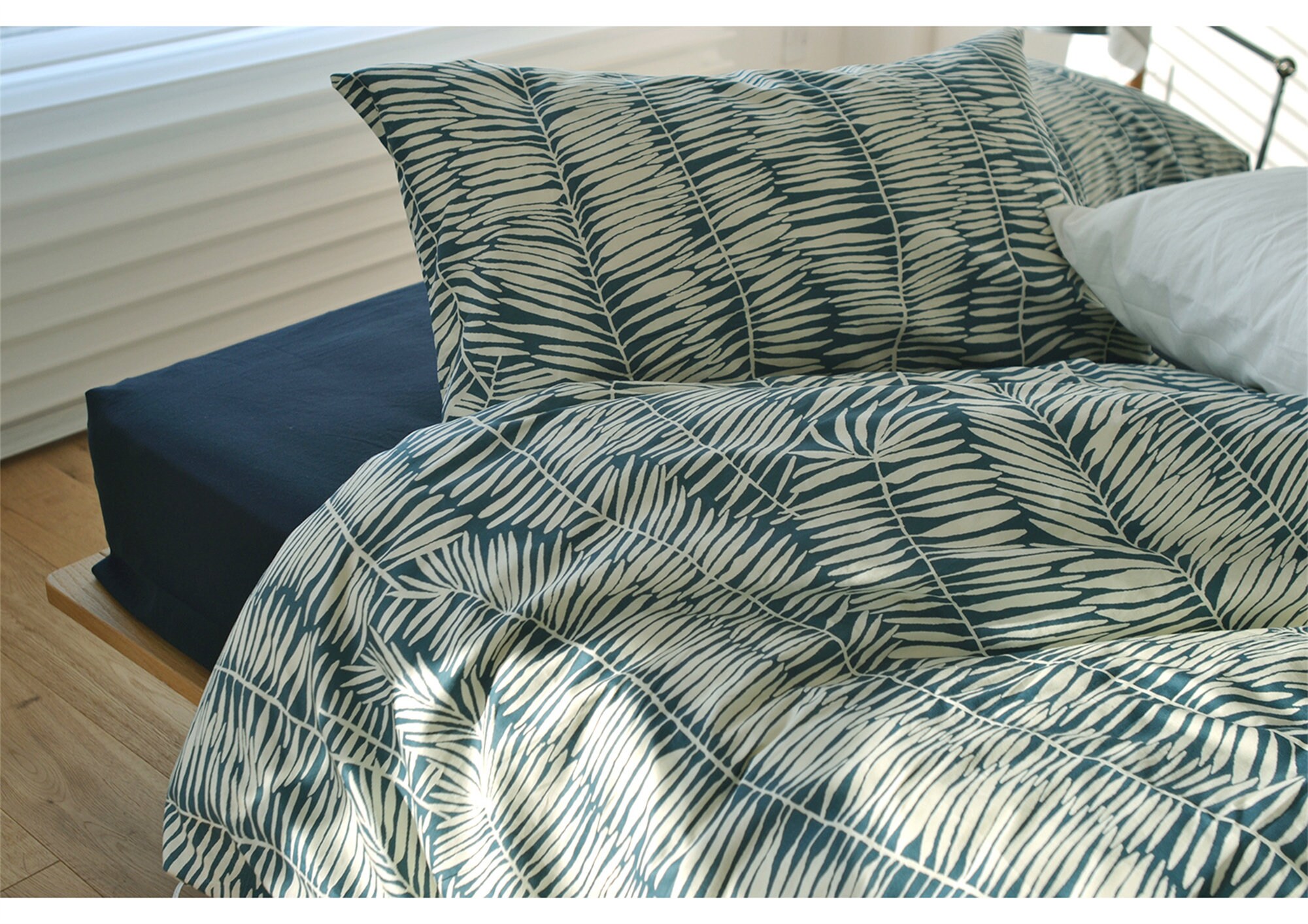 Fern Leaves Duvet Cover Dark Green Duvet Covers Twin Full Etsy