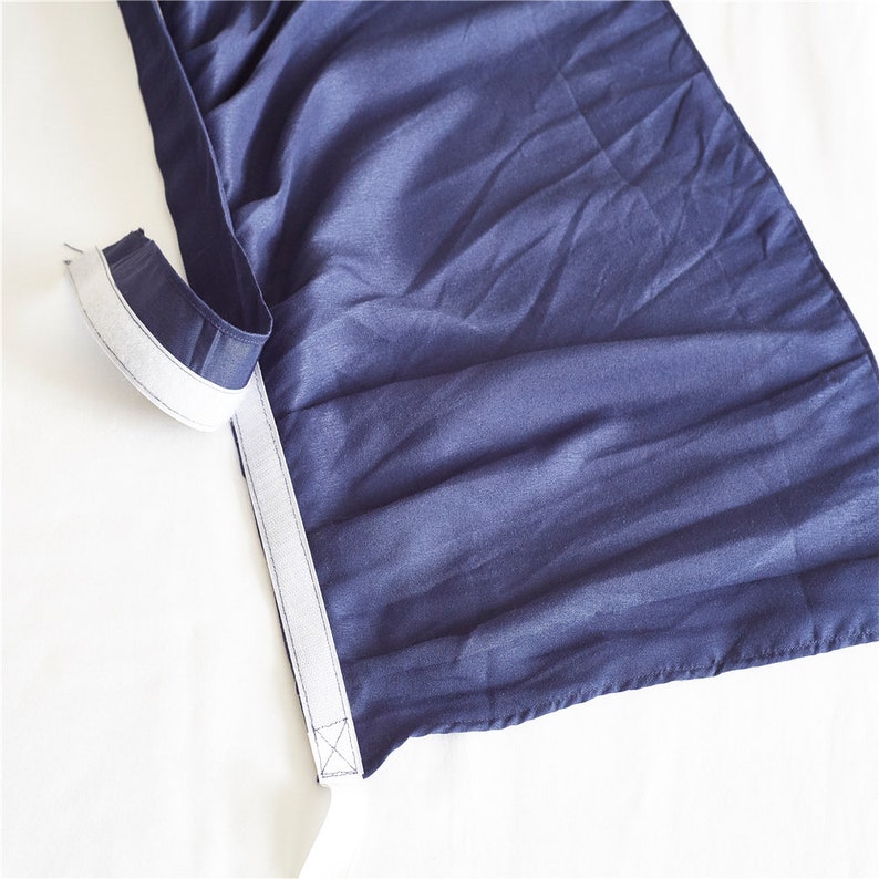 Navy Blue Bed Skirt Shabby Chic Bedding Natural Colors Bedding Etsy