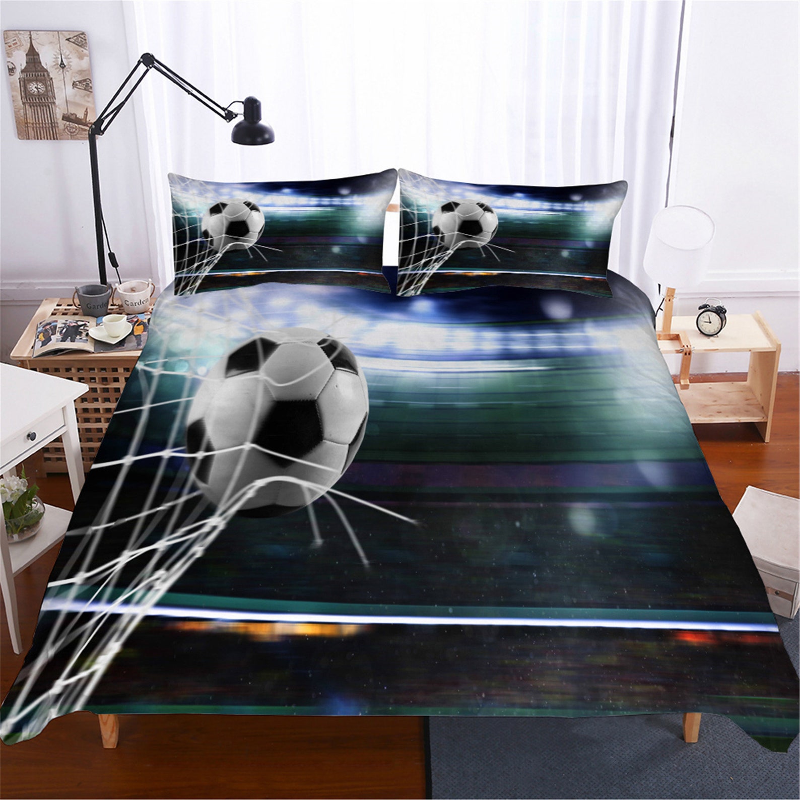 Football Duvet Cover Sets Football Sports Funny Comforter Etsy