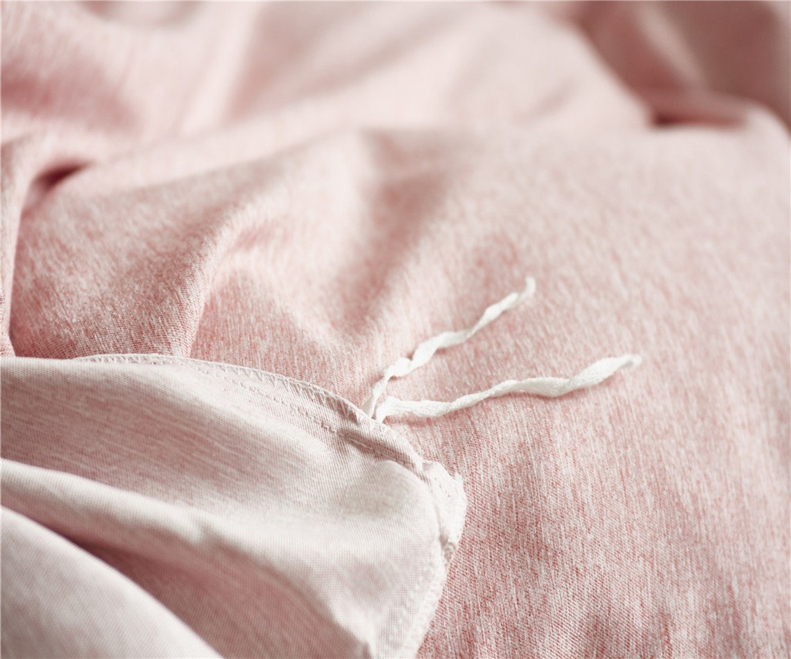 Light Pink Duvet Cover Soft Heavy Quilt Cover Hypoallergenic Etsy