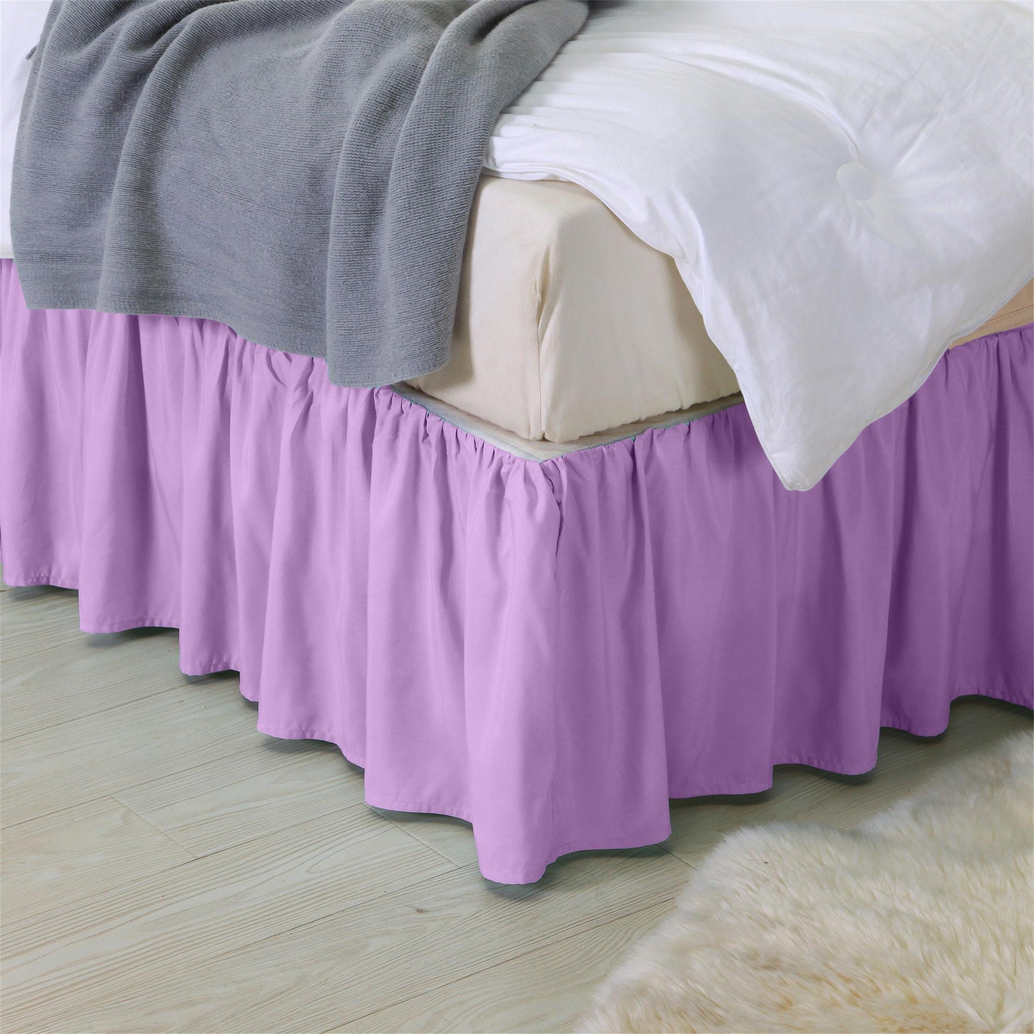 Light Purple Violet Ruffle Bed Skirt US Twin Full Queen King Etsy