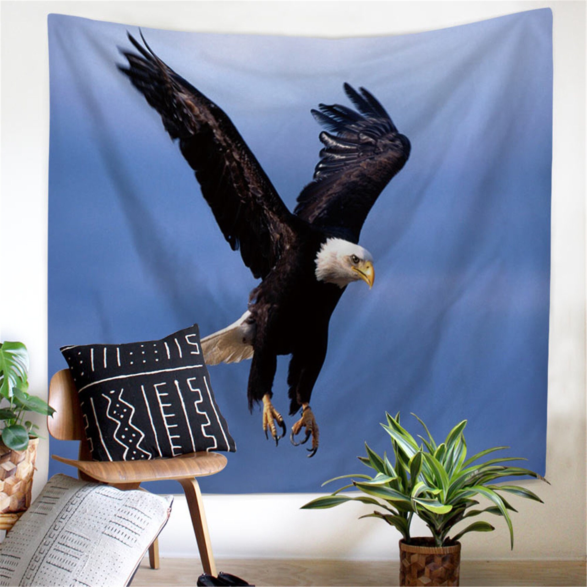 Eagle Tapestry Eagle Wall Hanging Eagle 3D Printing Wall Decor Etsy