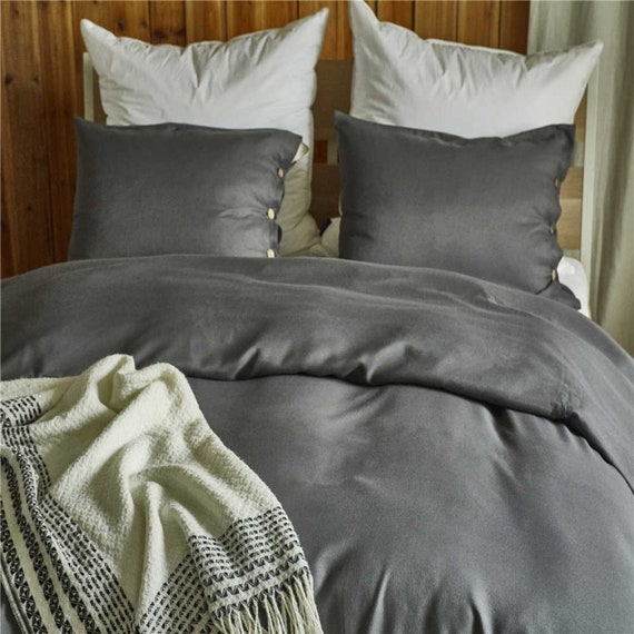 Senior Dark Gray Duvet Cover Holiday 