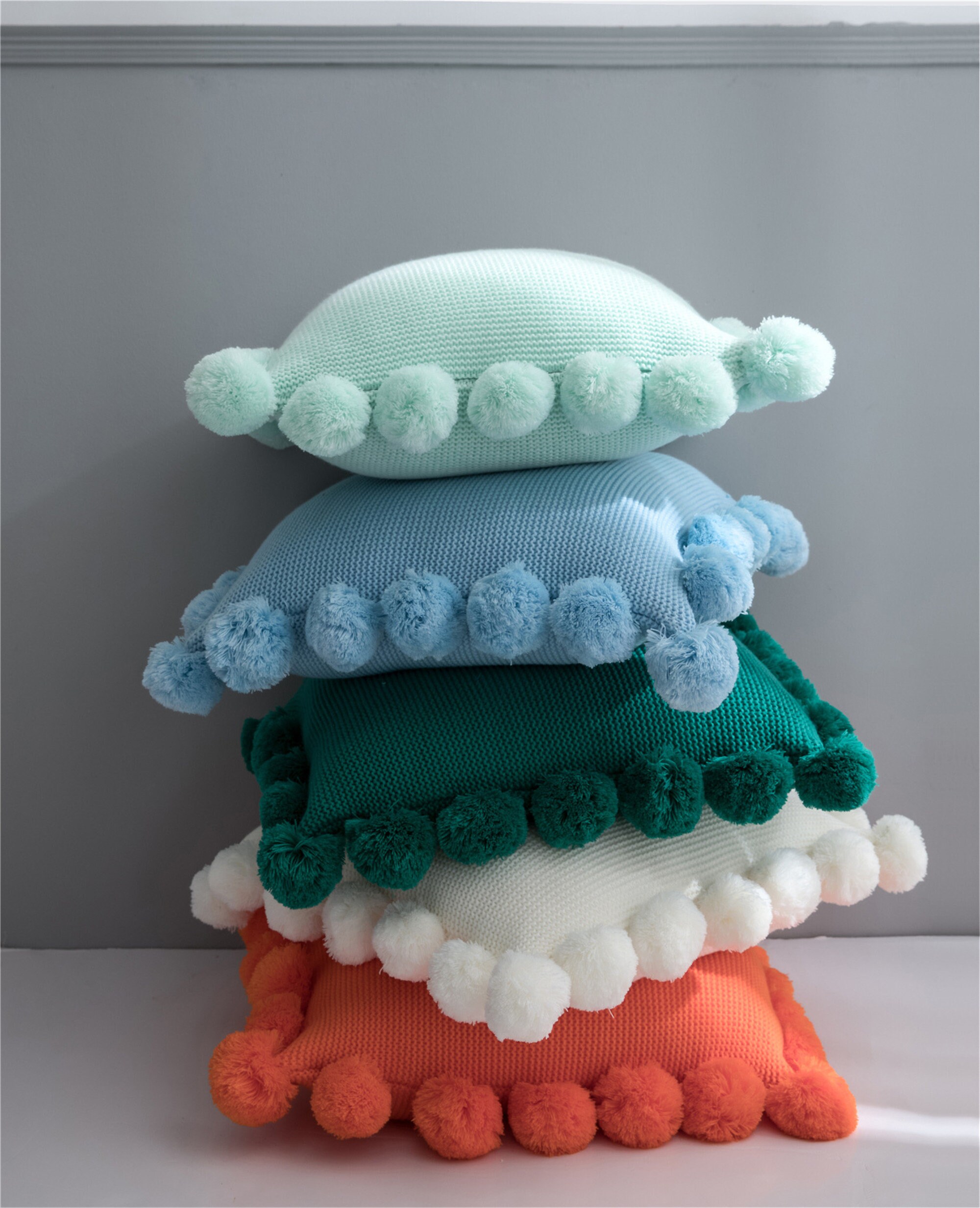 Knitted Lantern Balls Pillow Throw Woolen Yarn Knitted Home Soft Assembly Case Nordic Photography Pr