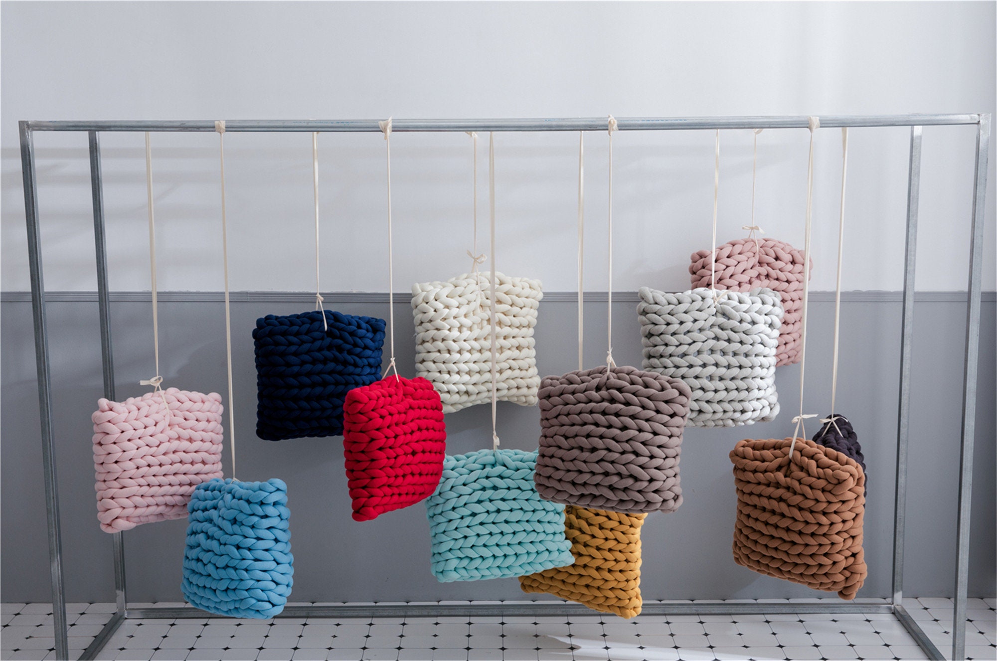 Nouveau Coton Tube-Noeud Échepé Throw Pillow Handmade Artwork Crib Decoration Baby Home Accessoires