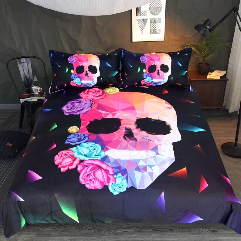 Skull Bedding for a Wild and Creative Bedroom Decor Theme