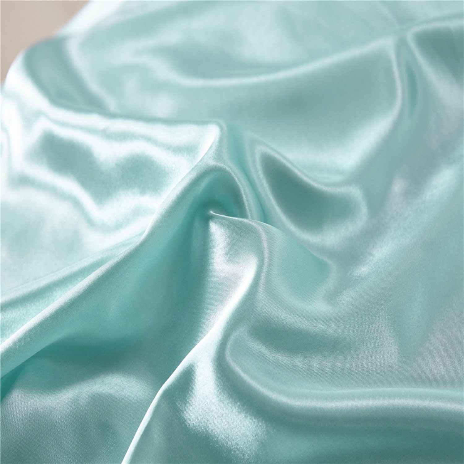Lake Blue Silk-like Duvet Cover Soft Silky Bright Quilt Cover - Etsy