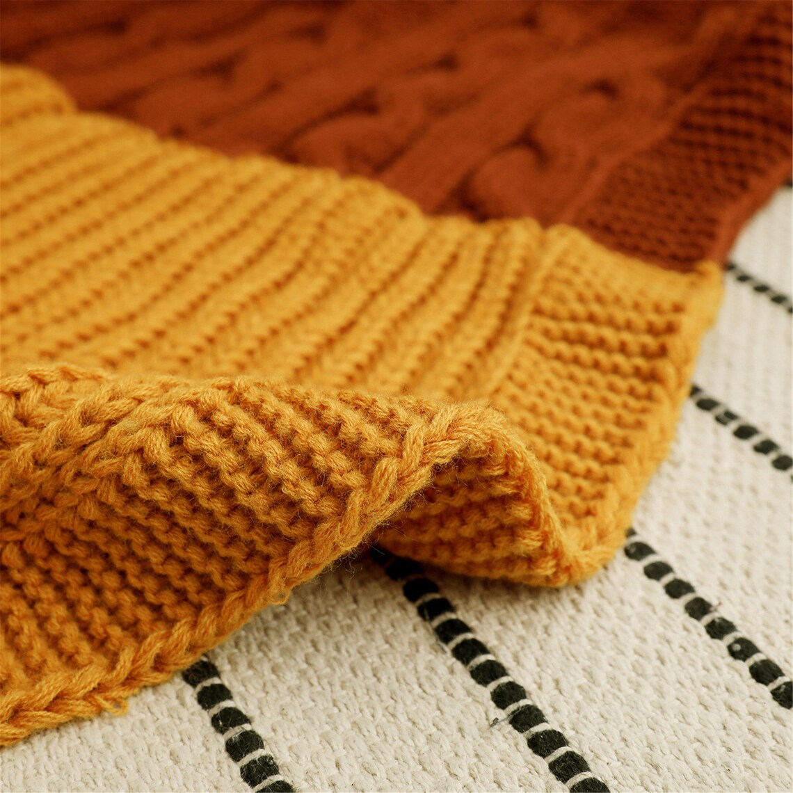 Winter Blanket Caramel 100 Cotton Nap Blanket Leisure Sofa Etsy