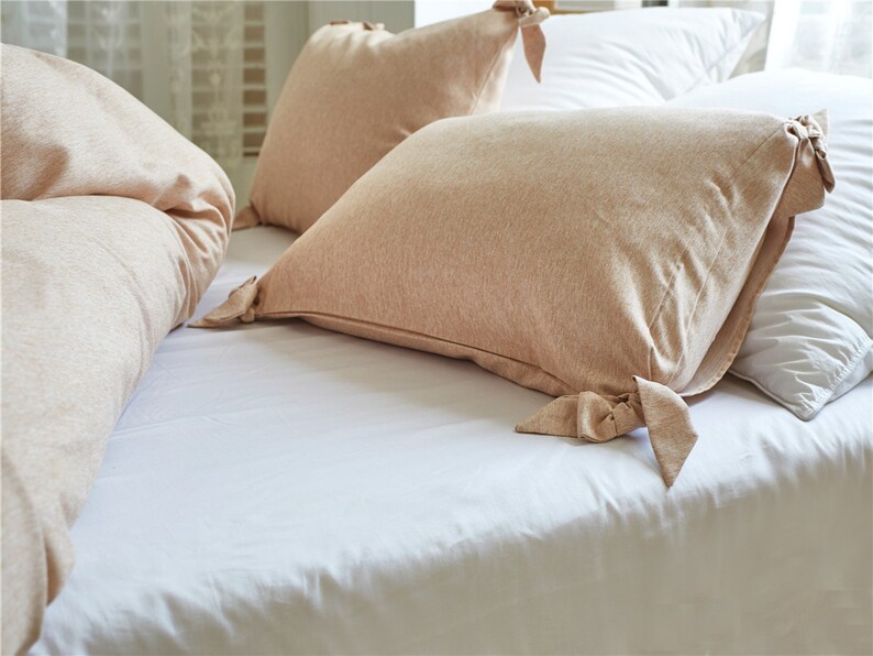 Apricot Cream Yellow Pink Duvet Cover Soft Heavy Quilt Cover Etsy