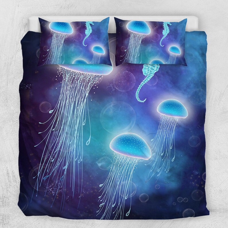 Deepsea Jellyfish Bedding Sets KIDS 3D Printed High Quality Etsy