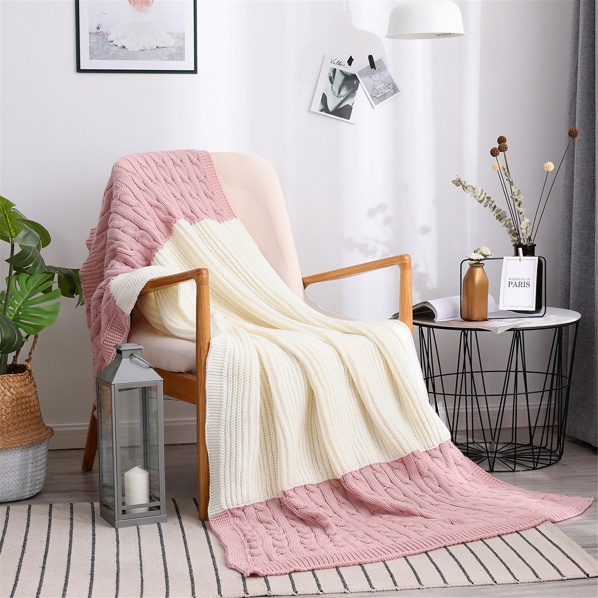 Winter Blanket Caramel 100 Cotton Nap Blanket Leisure Sofa Etsy