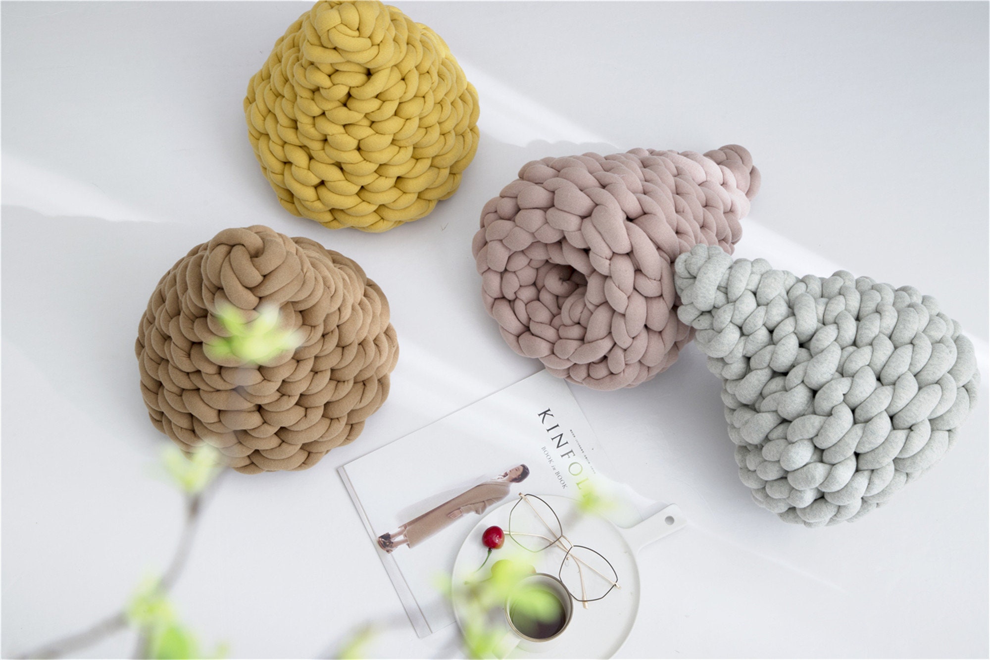 Nouveau en Forme de Larme en Noeud Oreiller Sofa Pillow Office Nap Throw Knot Cushion Multiple Color