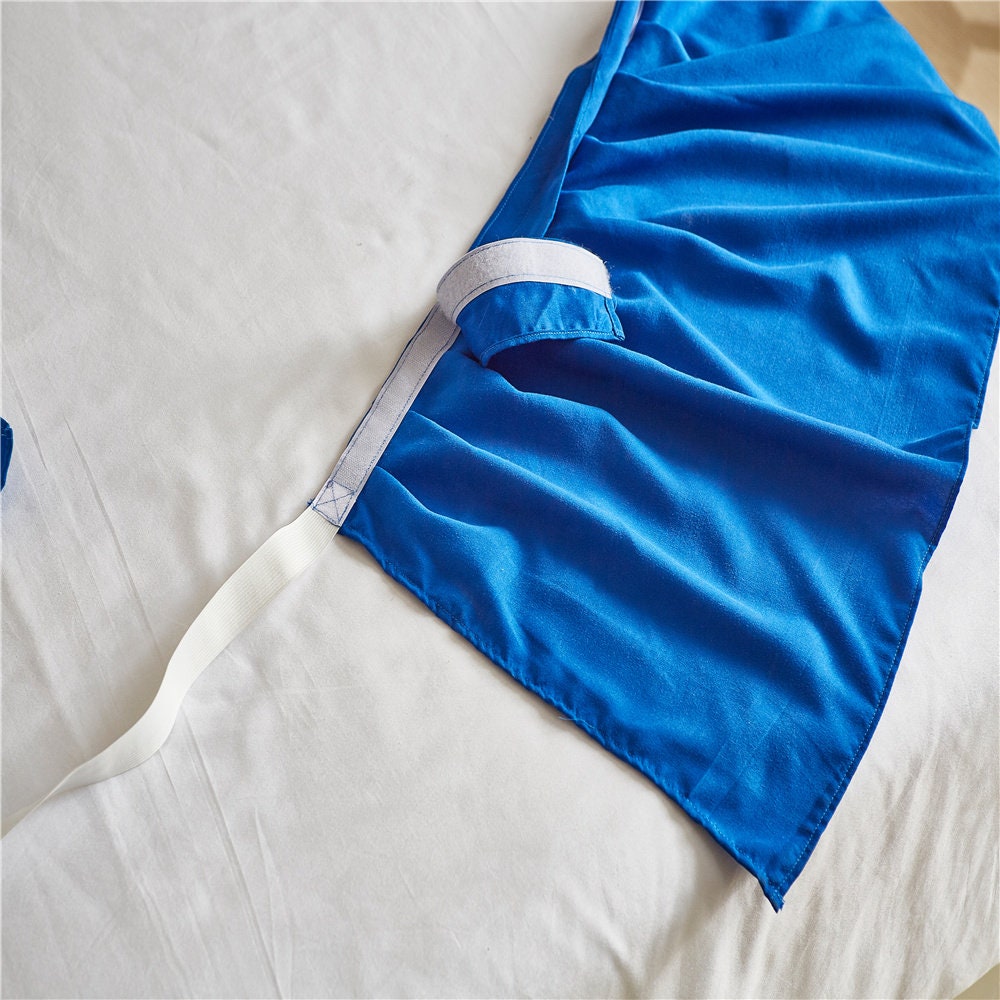 Royal Blue Bed skirt Shabby Chic Bedding Natural Colors Etsy