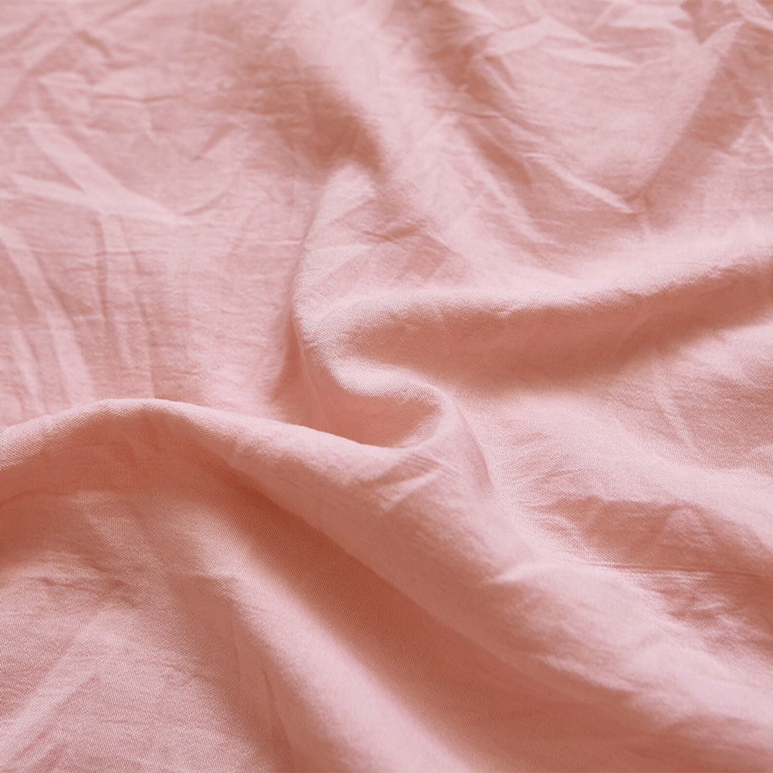 Light Pink Duvet Cover Solid Color Washed Cotton Comfortable Etsy