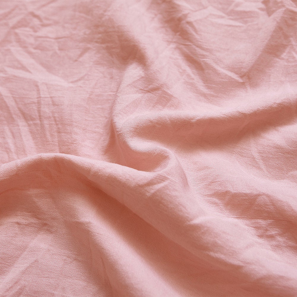 Light Pink Duvet Cover Solid Color Washed Cotton Comfortable Etsy