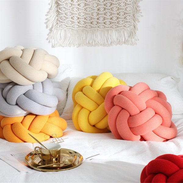Knot Pillow Etsy