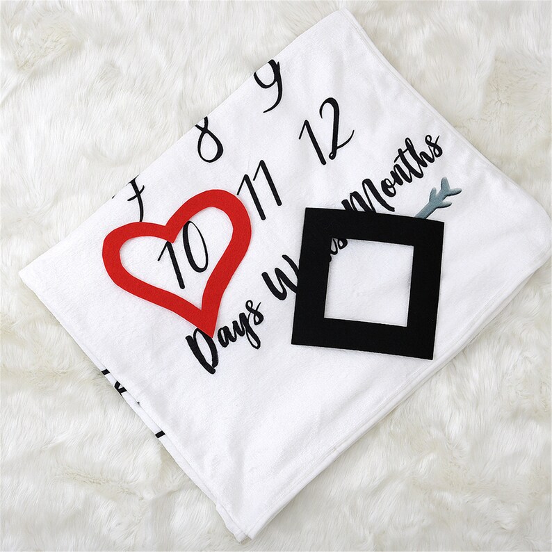 Arrow Milestone Baby Blanket Gender Neutral Photo Blanket Baby Etsy